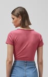 Snap Button Details Crop Tank Top
