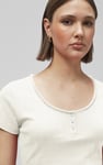 Snap Button Details Crop Tank Top
