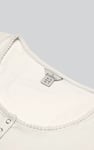 Snap Button Details Crop Tank Top