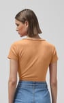 Snap Button Details Crop Tank Top