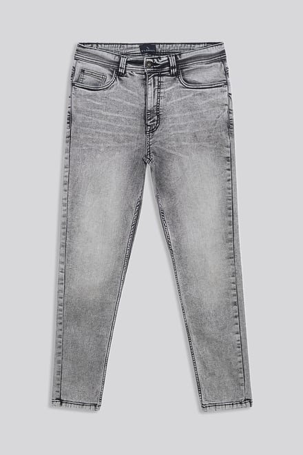 Men's Grey Slim Fit Motionflex Jeans | Enorsia