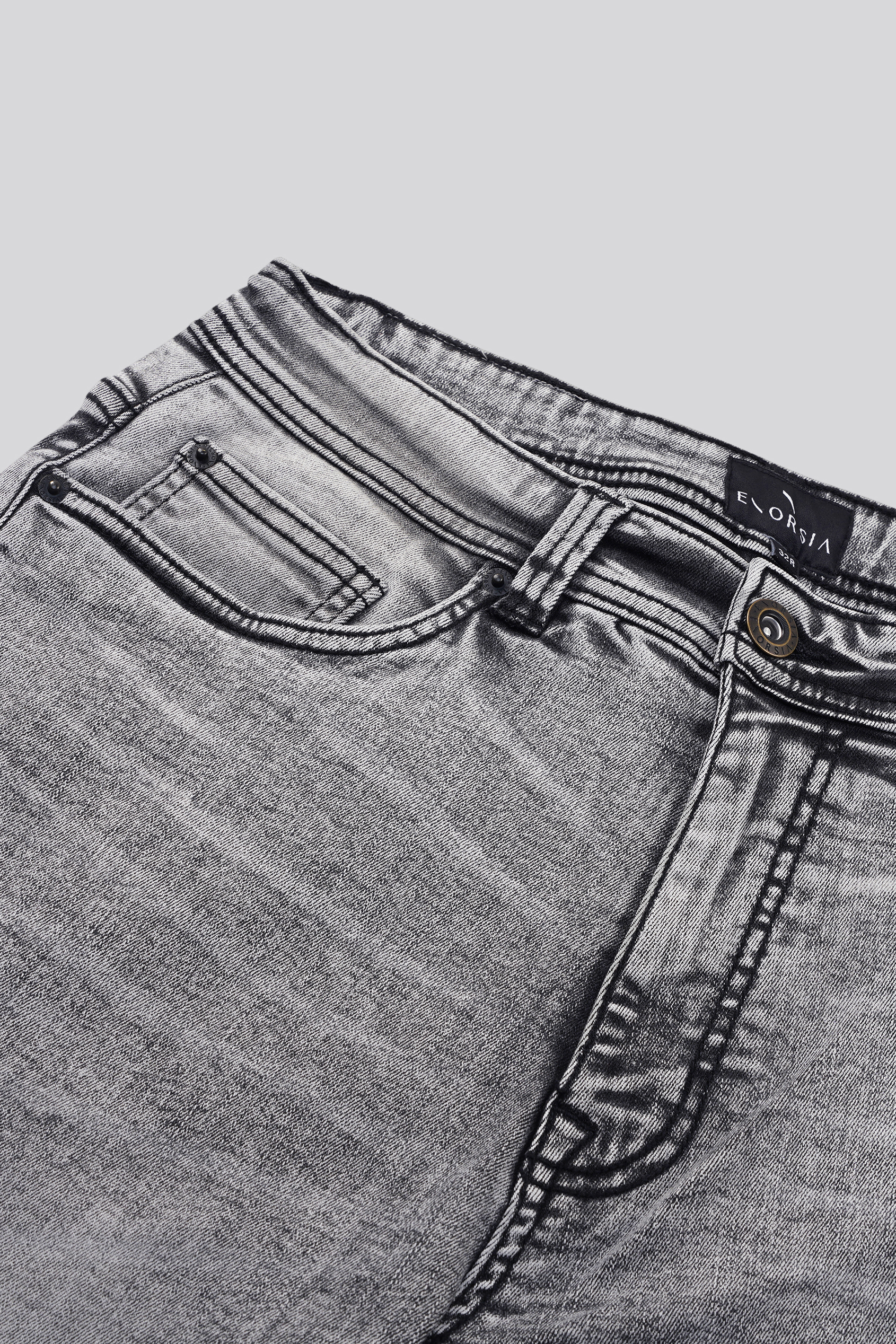 Men's Grey Slim Fit Motionflex Jeans | Enorsia
