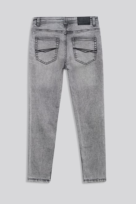 Men's Grey Slim Fit Motionflex Jeans | Enorsia