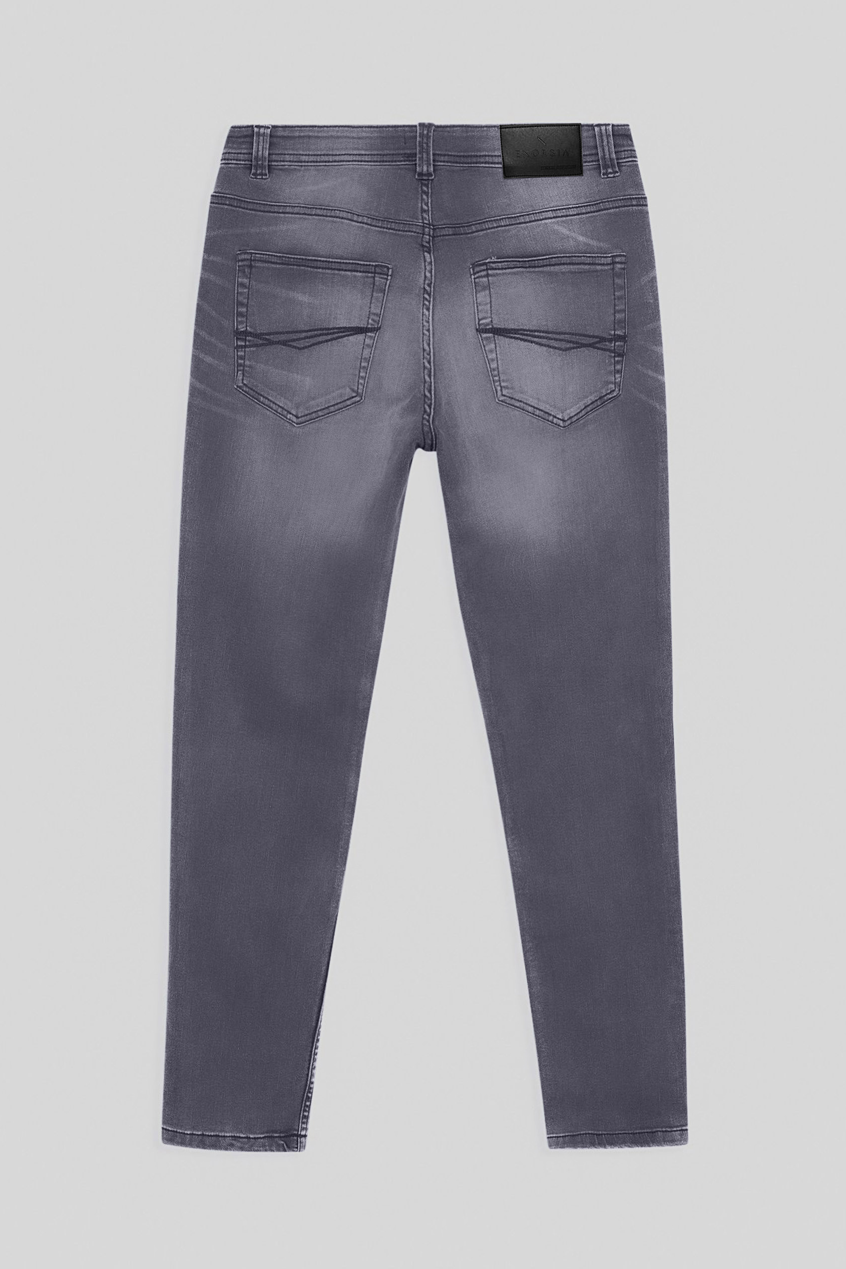 Men's Grey Slim Fit Motionflex Jeans | Enorsia