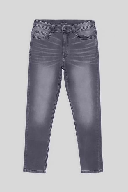 Men's Grey Slim Fit Motionflex Jeans | Enorsia