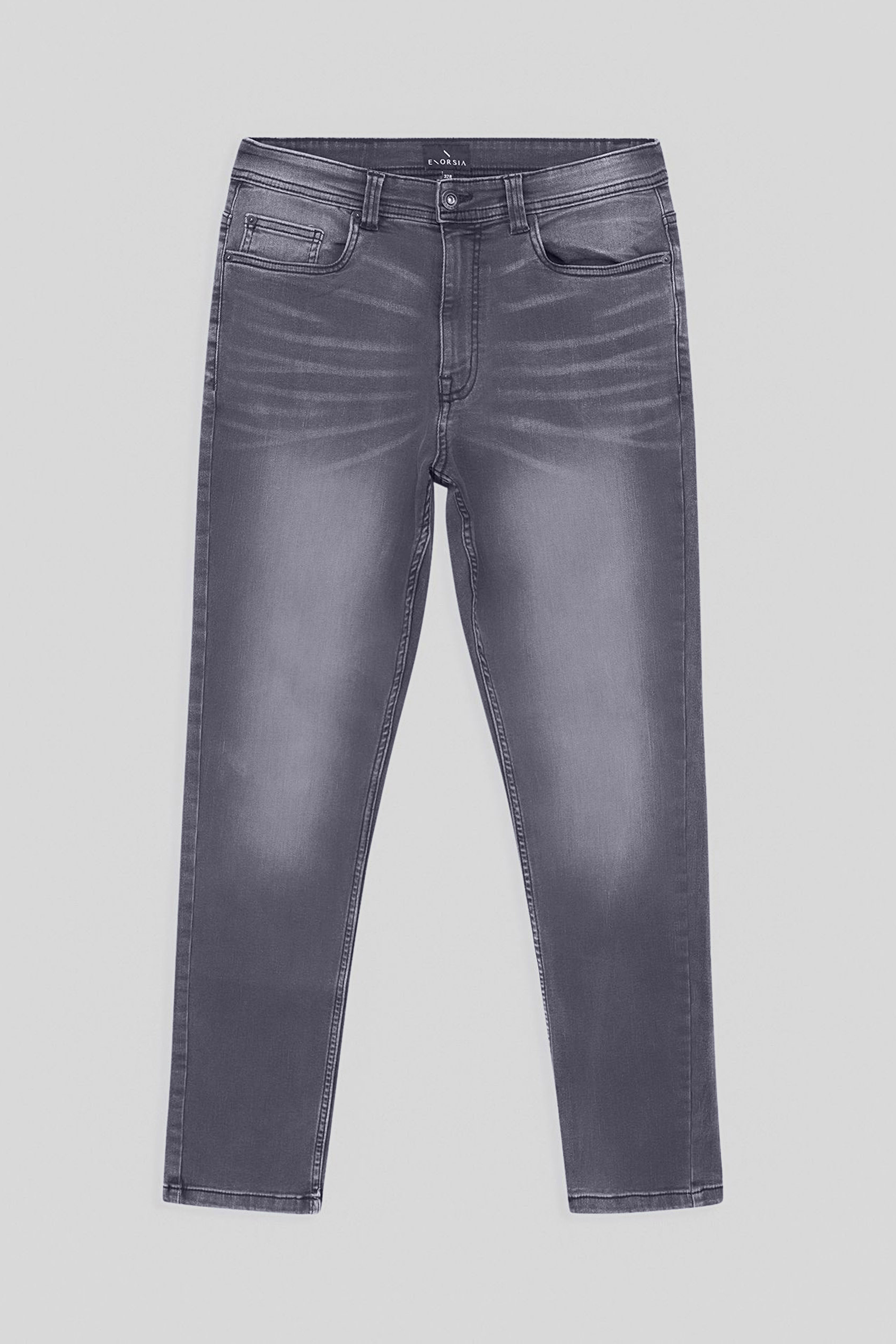 Men's Grey Slim Fit Motionflex Jeans | Enorsia