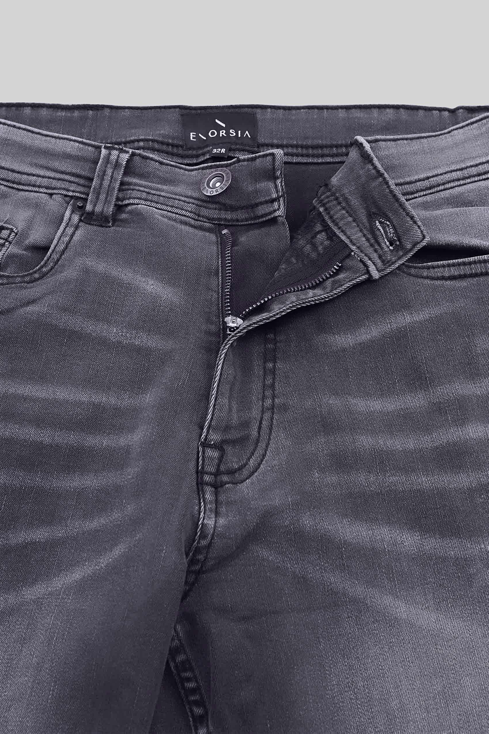 Men's Grey Slim Fit Motionflex Jeans | Enorsia