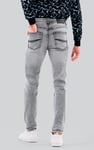Men's Grey Slim Fit Motionflex Jeans | Enorsia