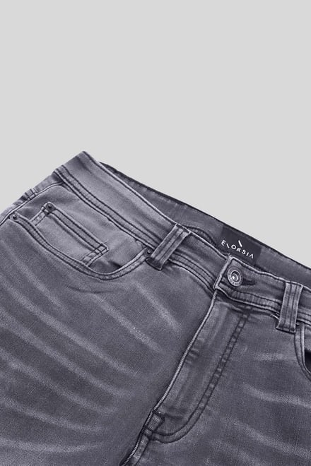 Men's Grey Slim Fit Motionflex Jeans | Enorsia