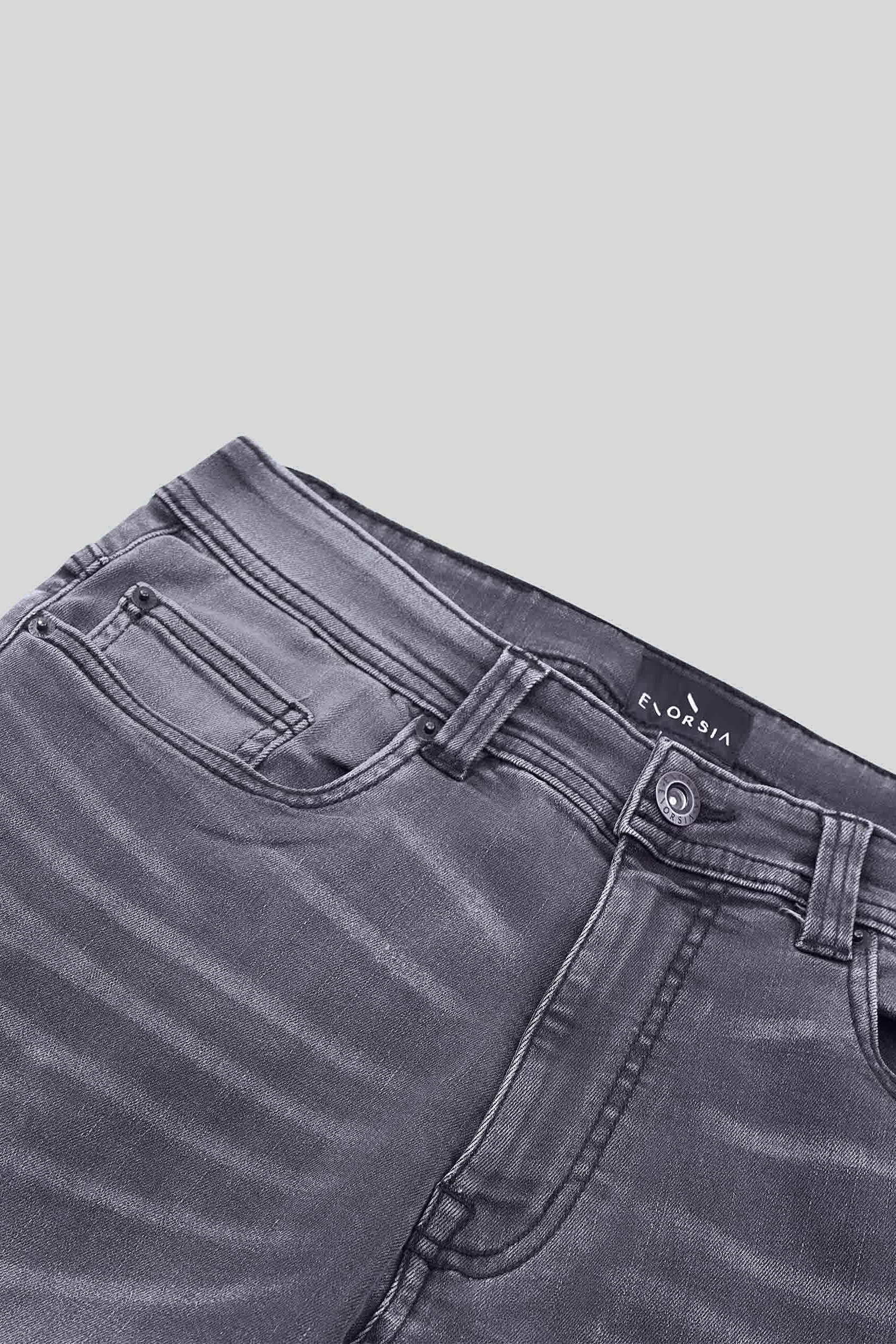 Men's Grey Slim Fit Motionflex Jeans | Enorsia
