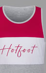 Colour Block Hot Foot Printed Vest