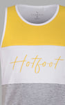 Colour Block Hot Foot Printed Vest
