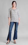 Women's Polka Dot  Prints  Frill Neck Jersey Blouse