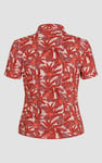 Leaf Printed Semi Crop Shirts