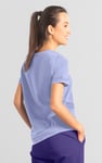 Indigo Washed Embroidered V-Neck T-shirt