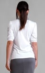 Lace Trimmed Puff Sleeve Tops