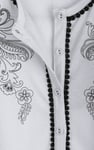 Lace Trimmed Puff Sleeve Tops