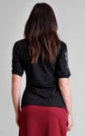 Lace Trimmed Puff Sleeve Tops