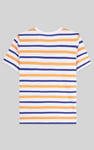 Womens Button Details Stripe T-Shirt