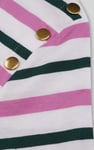 Womens Button Details Stripe T-Shirt