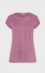 Boat Neck Front Lace Trim Tops