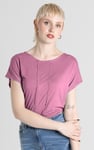 Boat Neck Front Lace Trim Tops