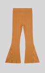 High Waisted Lace Insert Flare Leggings