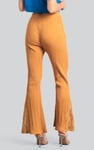 High Waisted Lace Insert Flare Leggings