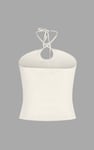 Halter Neck Ribbed Cami Vest Top