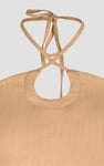 Halter Neck Ribbed Cami Vest Top
