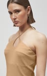 Halter Neck Ribbed Cami Vest Top