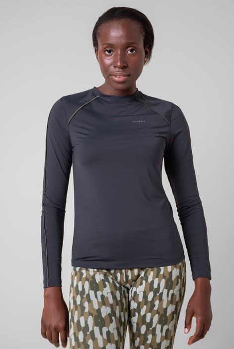 Women Blue Active lightweight Long Sleeve T-Shirt