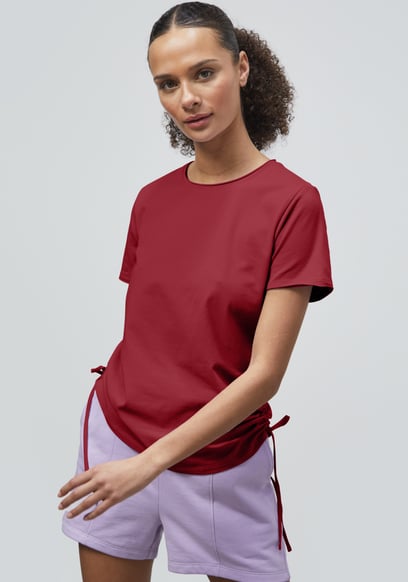Ruched Side Seam T-Shirt