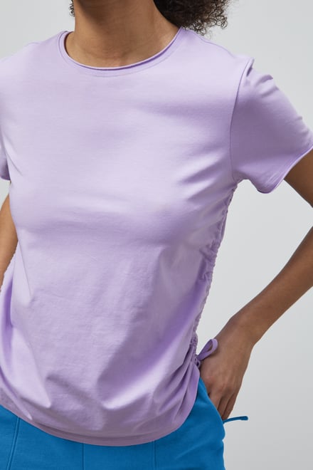 Ruched Side Seam T-Shirt