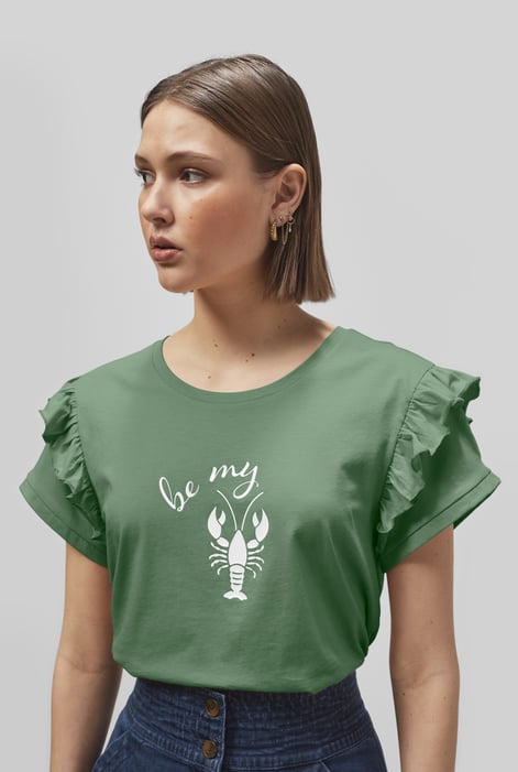 Silver Lobster HD Print T-shirt