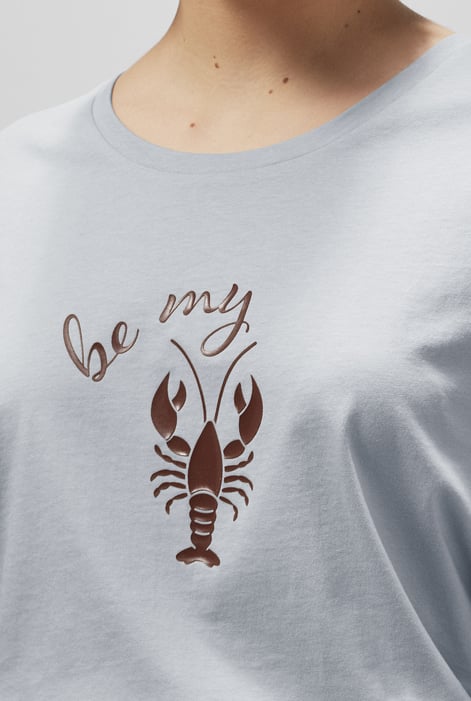 Silver Lobster HD Print T-shirt