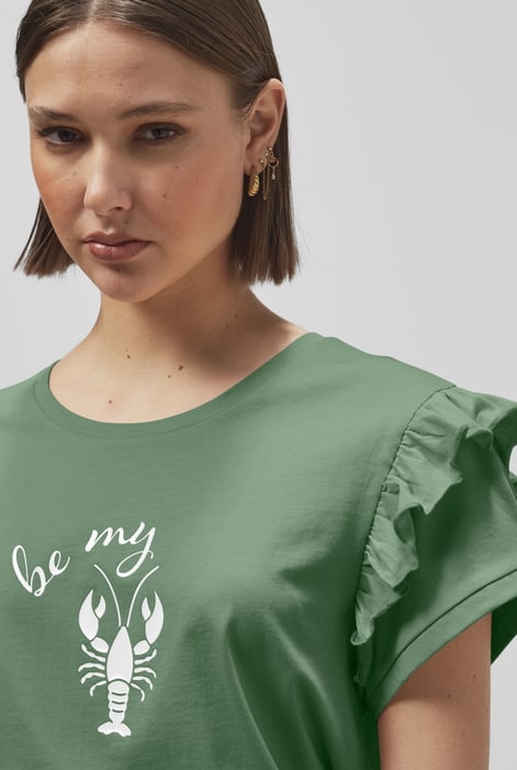 Green Lobster HD Print T-shirt