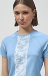 Patch Print Short Sleeve Raglan T-shirts
