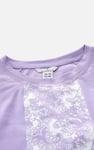 Patch Print Short Sleeve Raglan T-shirts