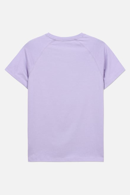 Patch Print Short Sleeve Raglan T-shirts