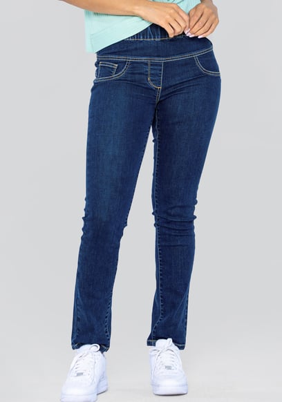 Super Stretch Pull-On Denim Leggings