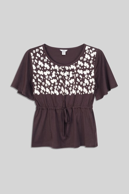 Floral Chest Print T-Shirt