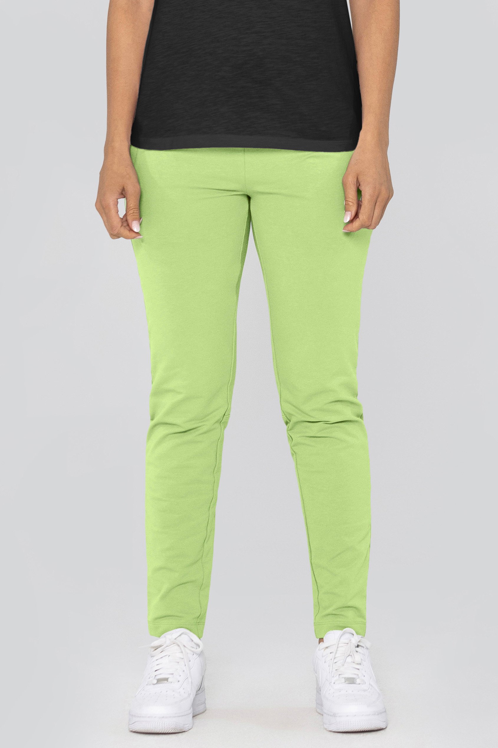 Enorsia Women's Green Jersey Essential Joggers - Uk 16