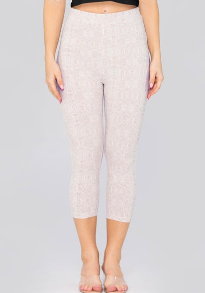 Bee Printed Cropped Leggings