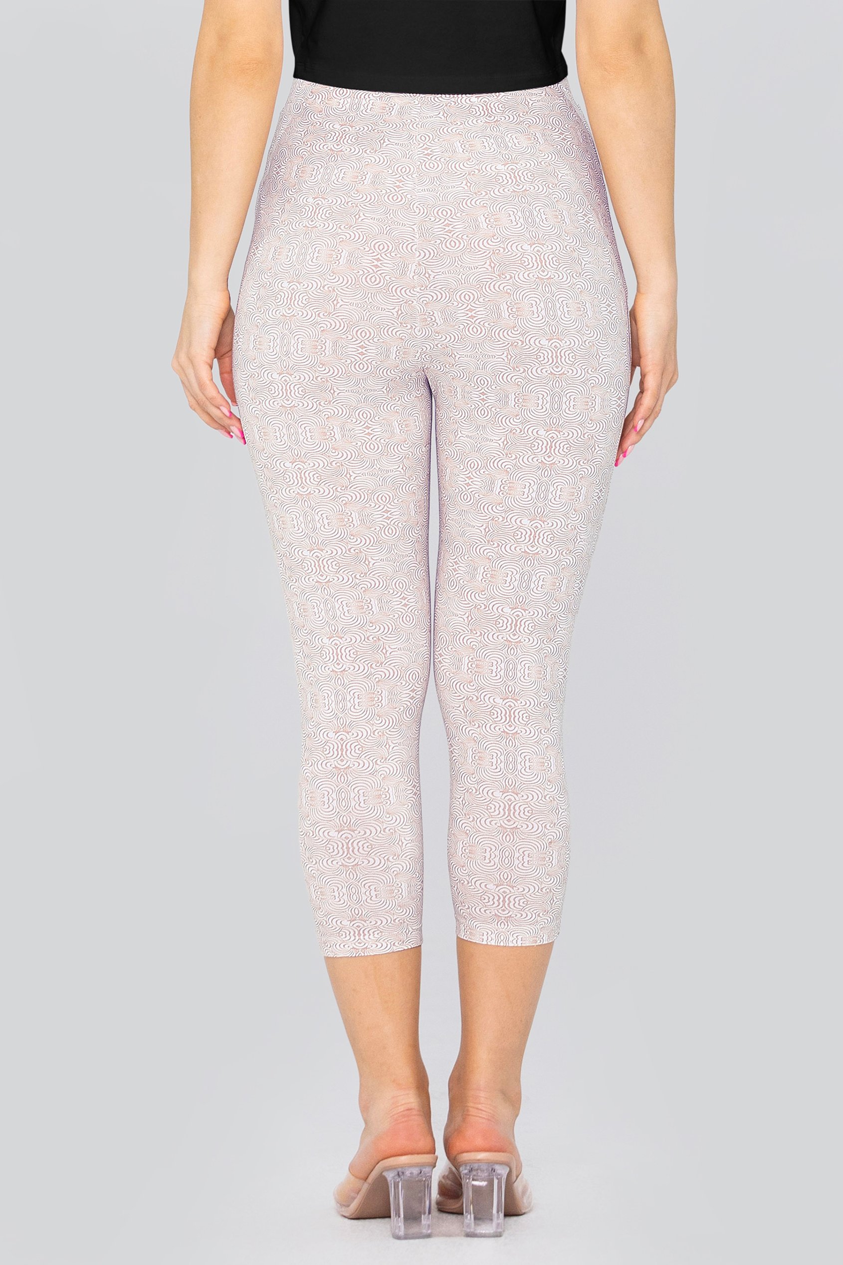 Bee Printed Cropped Leggings