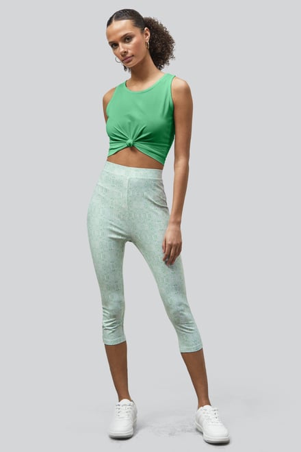 Bee Printed Cropped Leggings