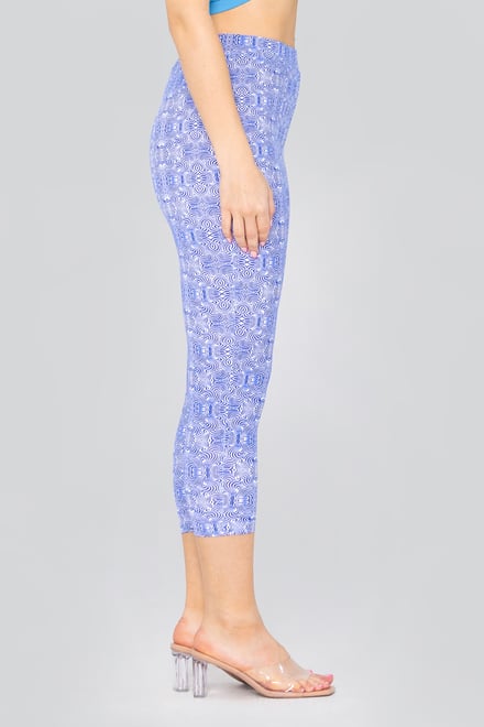 Bee Printed Cropped Leggings