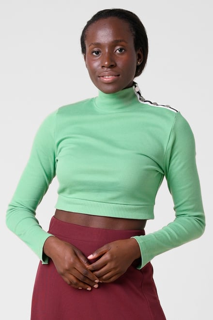Women Turtleneck Crop Tops