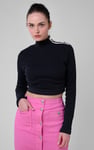 Women Turtleneck Crop Tops
