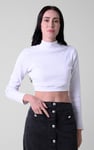 Women Turtleneck Crop Tops